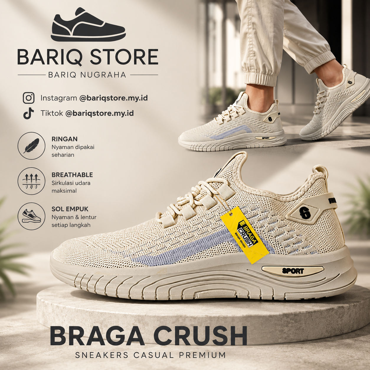 Braga Crush – Sneakers Casual Premium