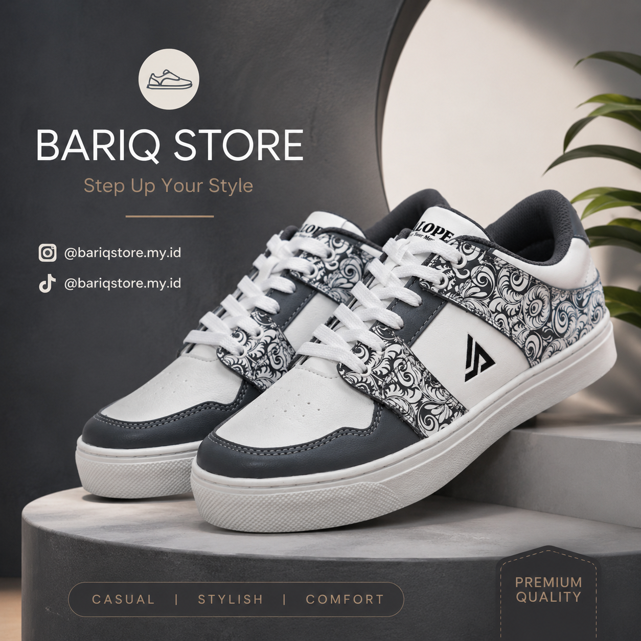 Sepatu Sneakers Motif Batik