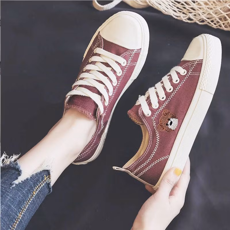 Sepatu Casual Wanita Burgundy
