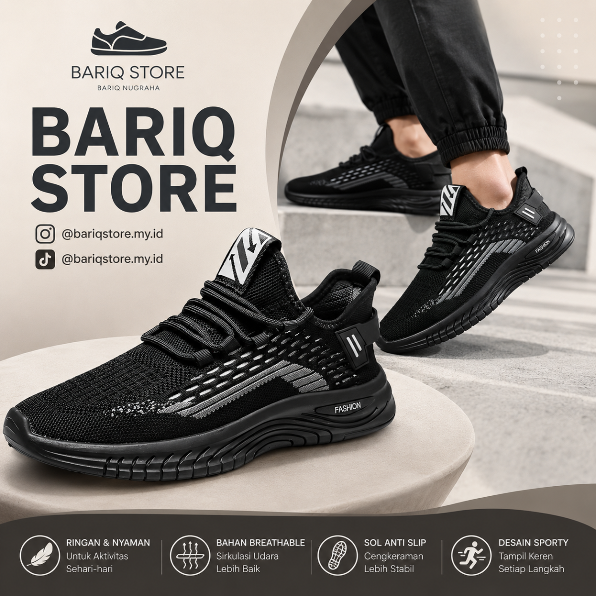 Sepatu Hitam Pria