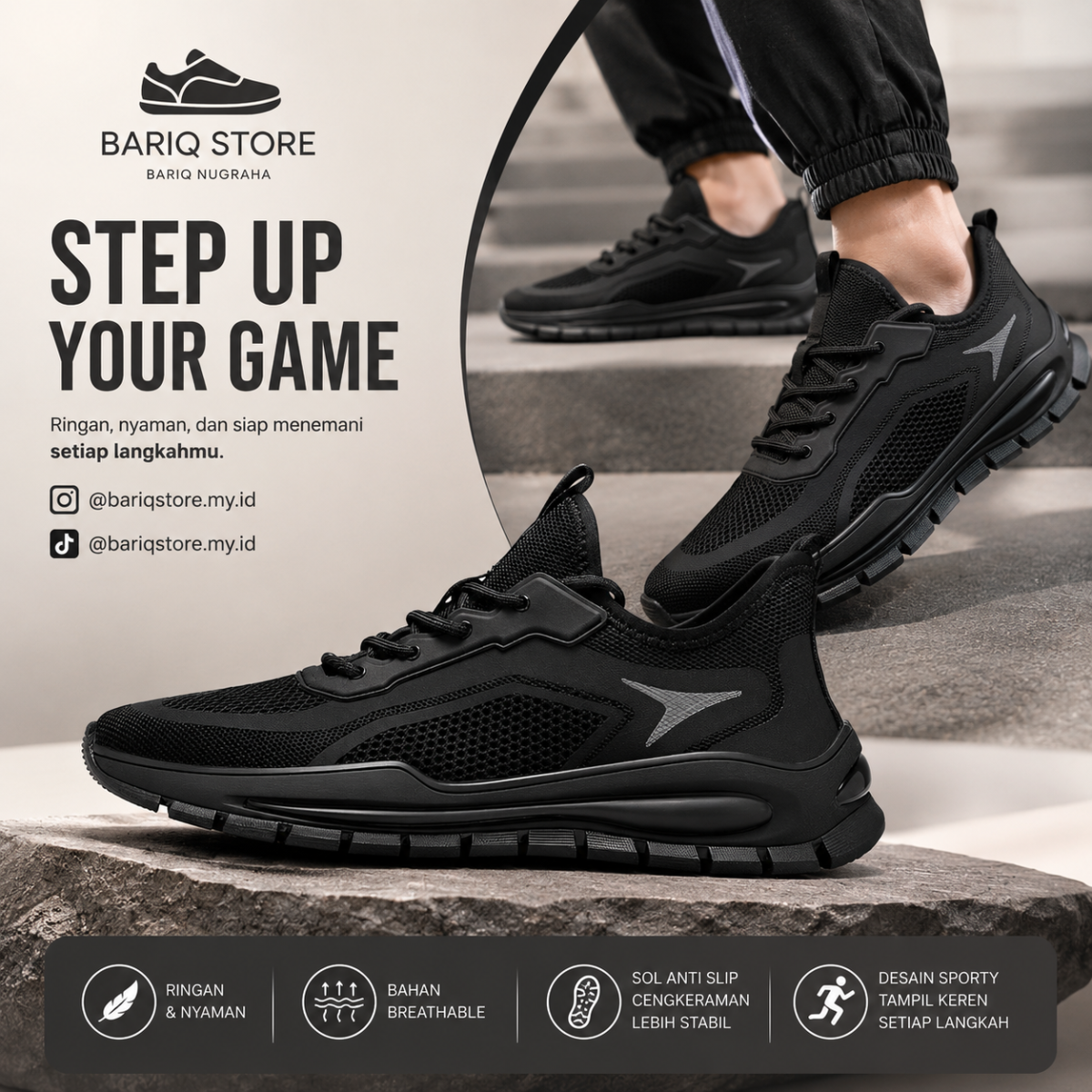 Sepatu Hitam Pria