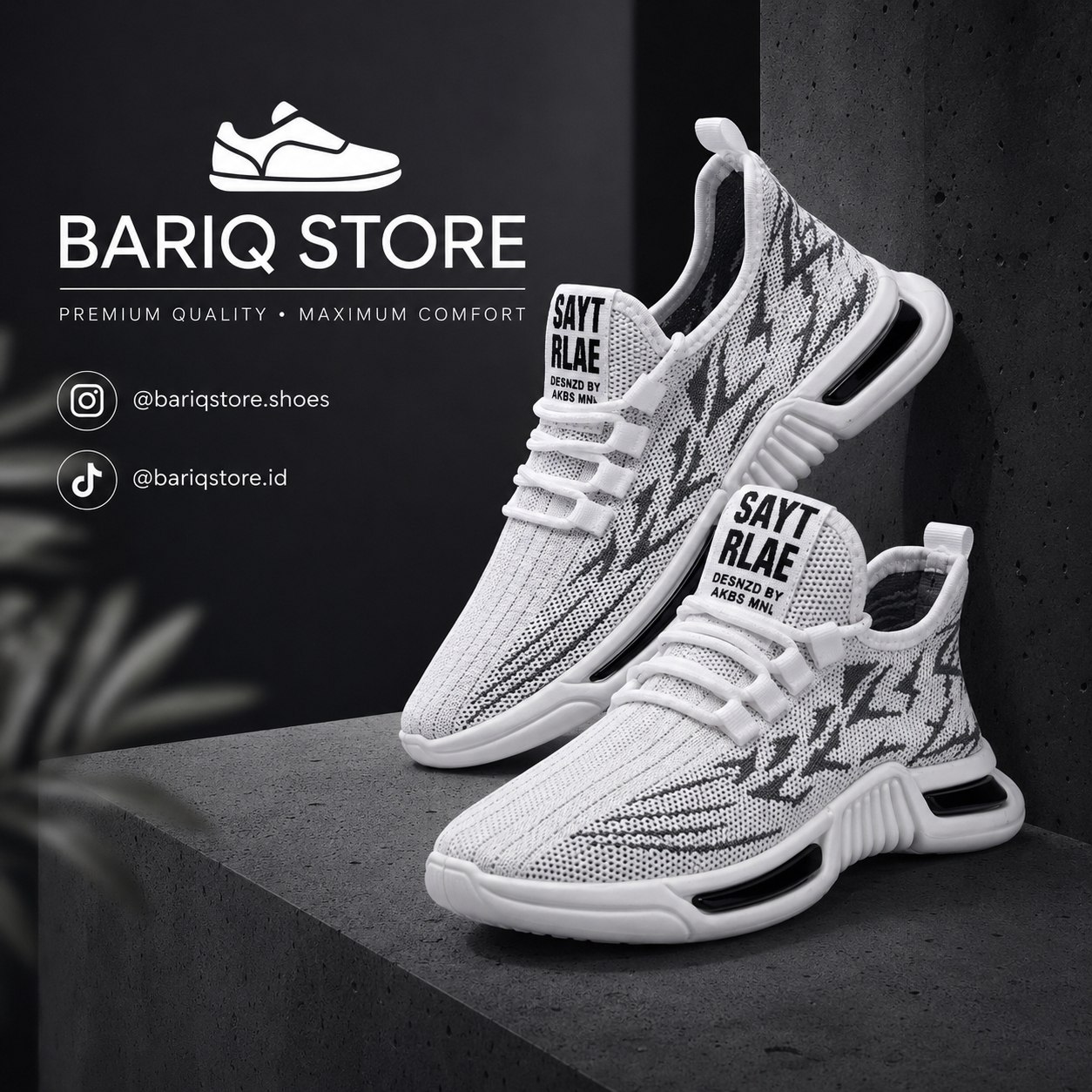 Thunder X Putih – Sneakers Pria Premium Casual & Sport