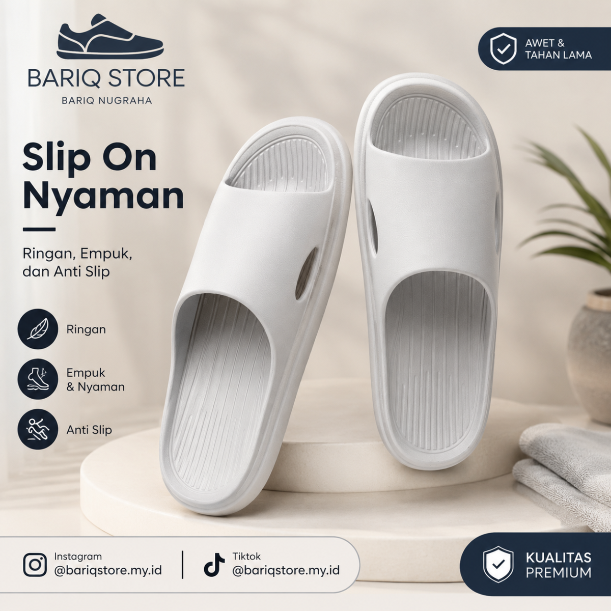 Sandal abu abu