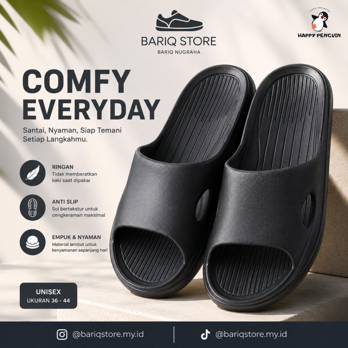 Sandal warna Hitam