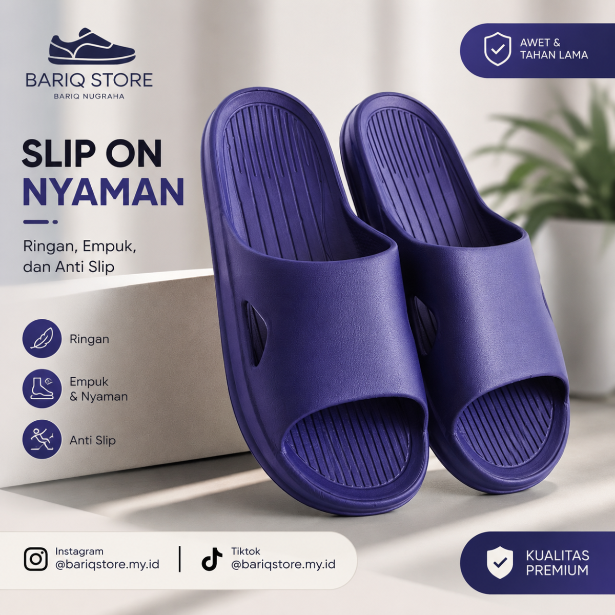 Sandal warna Ungu